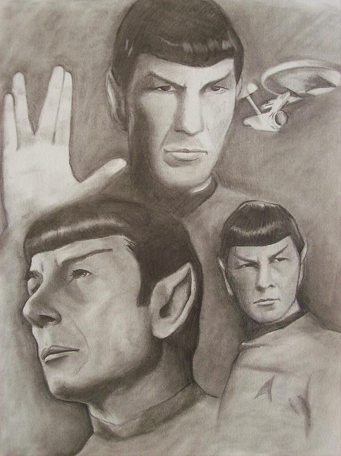 Star Trek Drawing - Live Long And Prosper by Amber Stanford