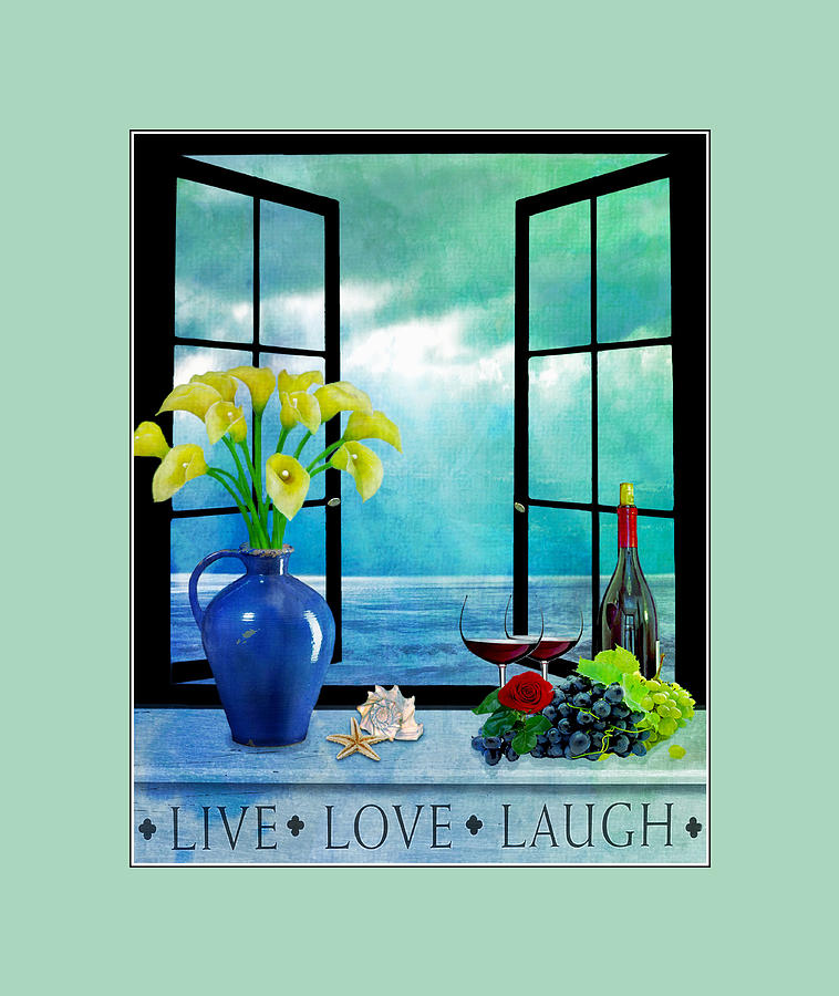 Live Love Laugh-2 Digital Art by Nina Bradica