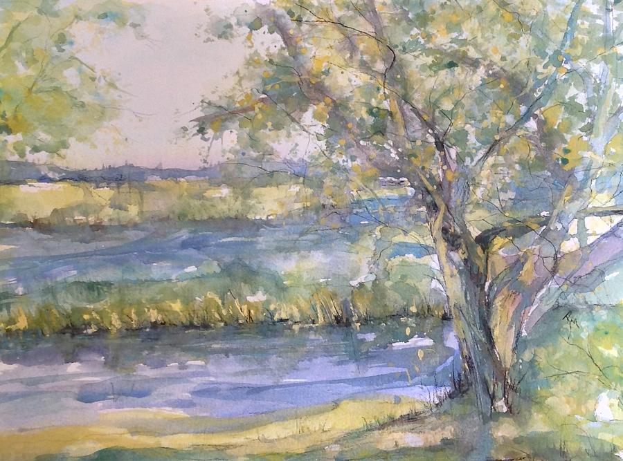 Live Oak on the Bayou Painting by Robin Miller-Bookhout