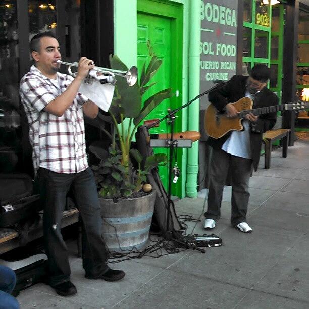 Live Sidewalk Music At #solfood San Photograph by Ruben J Rocha