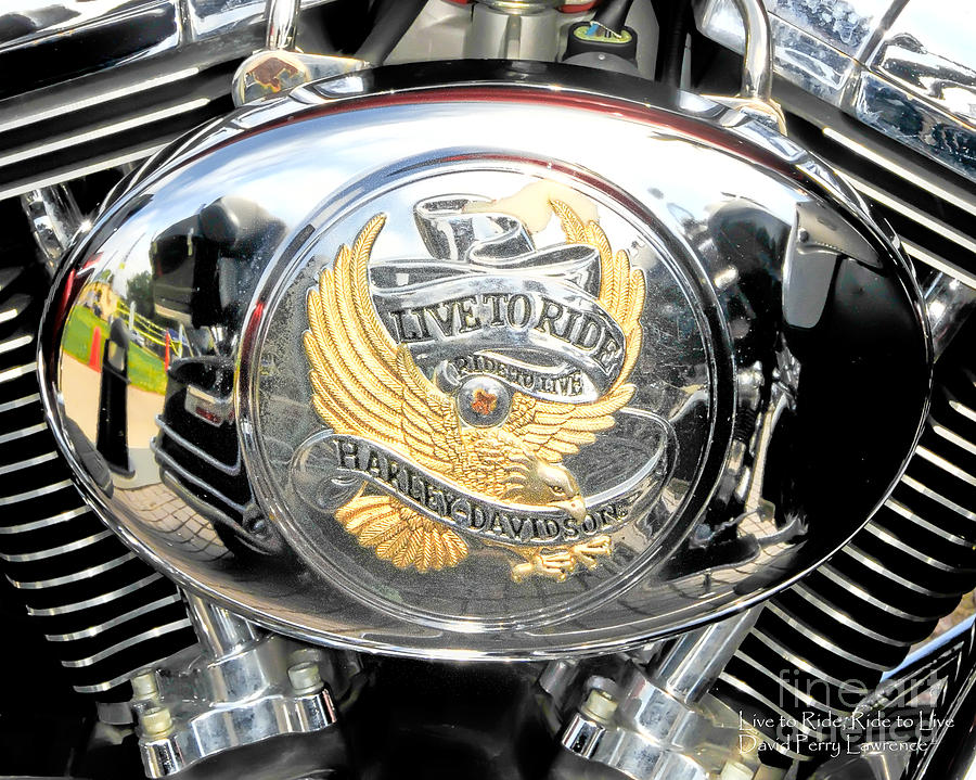Motorcycle Photograph - Live to Ride - Ride to Live 2 by David Lawrence by David Perry Lawrence