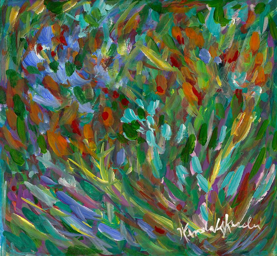 Abstract Painting - Lively by Kendall Kessler