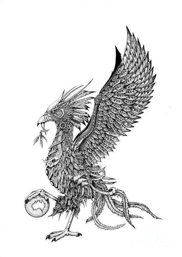 Liver Bird Drawing by Emma Ridley