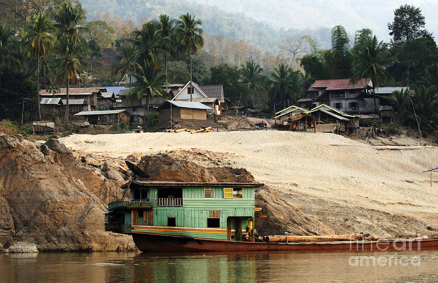 Living Along The Mekong Photograph by Bob Christopher