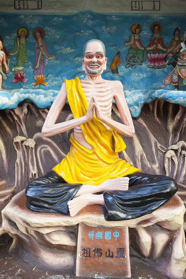 Living Buddha Ji Gong Statue Photograph