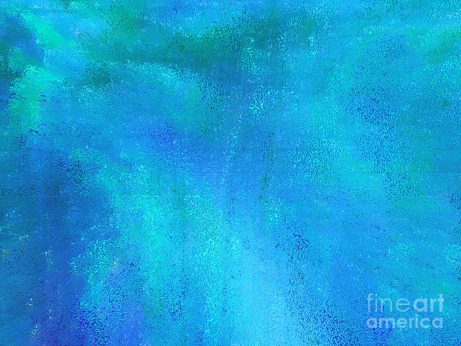 Abstract Photograph - Living In a Blue World by Ann Johndro-Collins