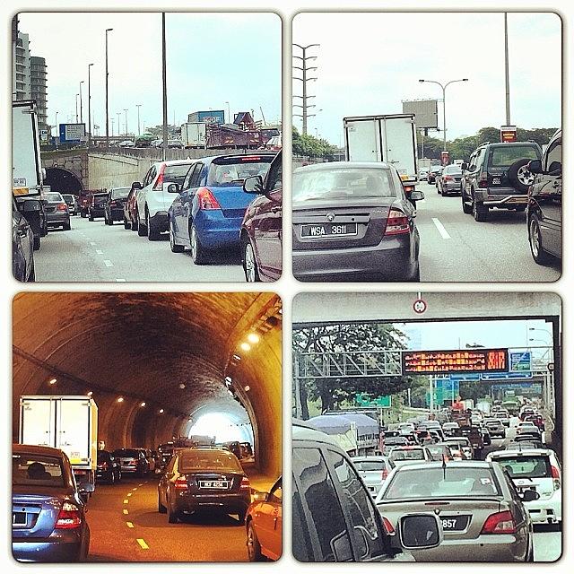Living In Kl.... 5 Lanes Highway Jam Photograph by Beatrice Looi