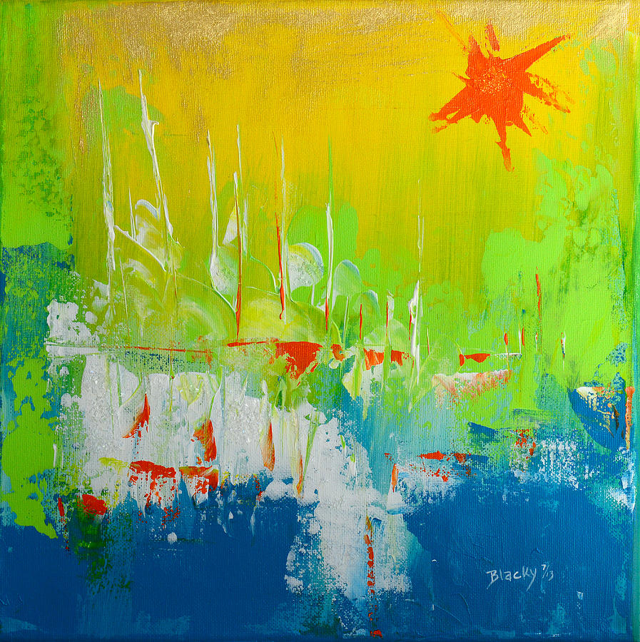 Abstract Painting - Living In The Sunbelt by Donna Blackhall