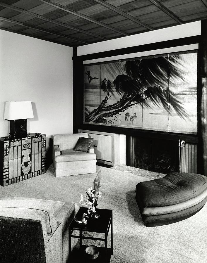 Living Room In House Of J Scott B Pratt IIi Photograph by Pedro E. Guerrero