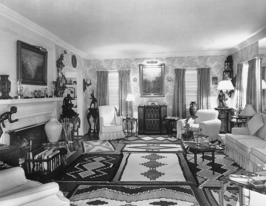 Living Room Of J. Edgar Hoovers Living Photograph by Everett