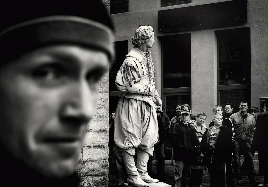 Antwerp Photograph - Living statue by Michel Verhoef
