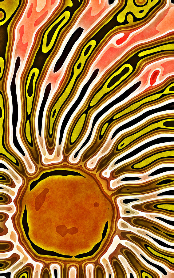 Nature Digital Art - Living Sun by David G Paul