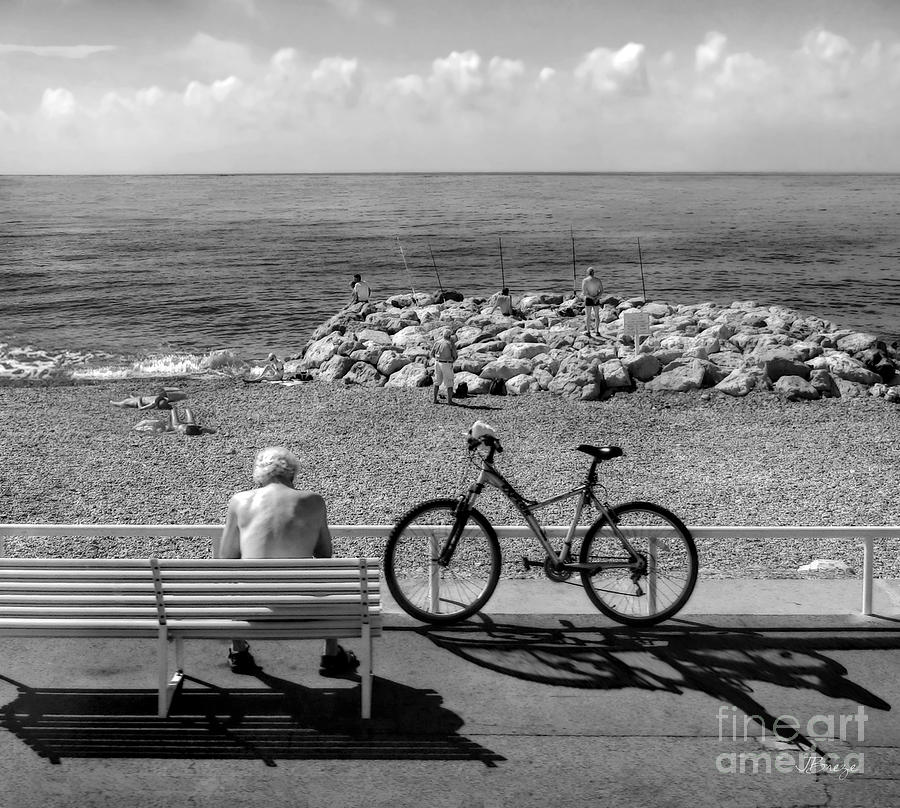 Living the Dream.NIce.France.BW Photograph by Jennie Breeze