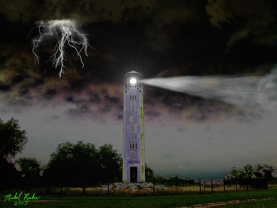 Livingston Lighthouse Digital Art by Michael Rucker