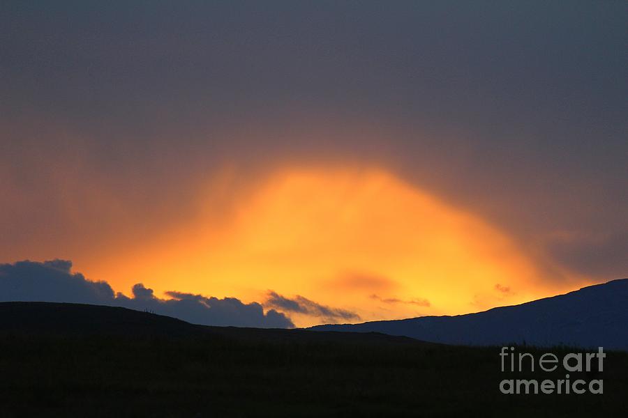 Livingstone Range Sunset Photograph by Ann E Robson
