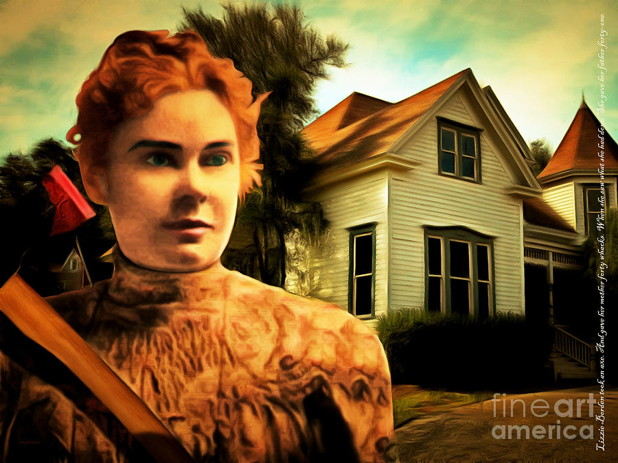 Psycho Movie Photograph - Lizzie Borden Took An Ax 20141226 with text by Wingsdomain Art and Photography