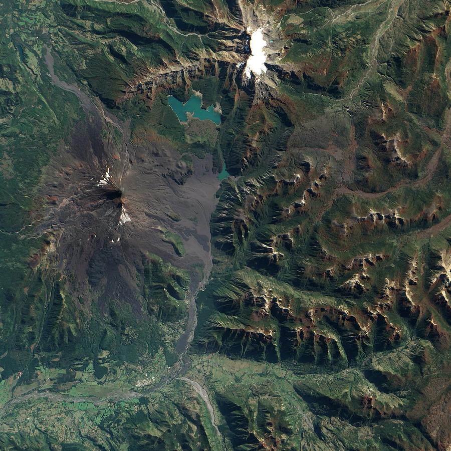 Llaima Volcanic Eruption Photograph by Nasa/nasa Eo-1 Team/science ...