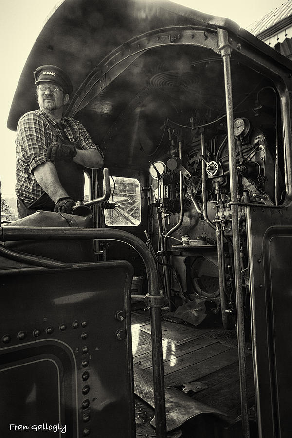 Llangollen Railroad Engineer Photograph by Fran Gallogly