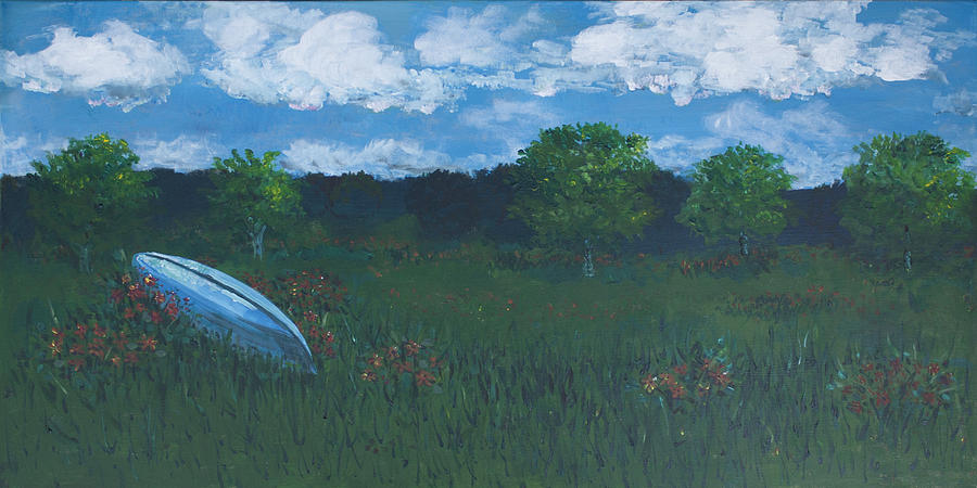 Llano Painting - Llano Canoe by Molly Benson Llano Painting - Llano Canoe by Molly Benson