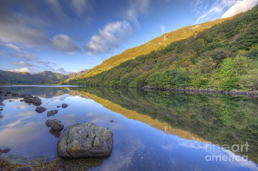 Mountain Photograph - Llyn Crafnant Snowdonia Wales by Darren Wilkes