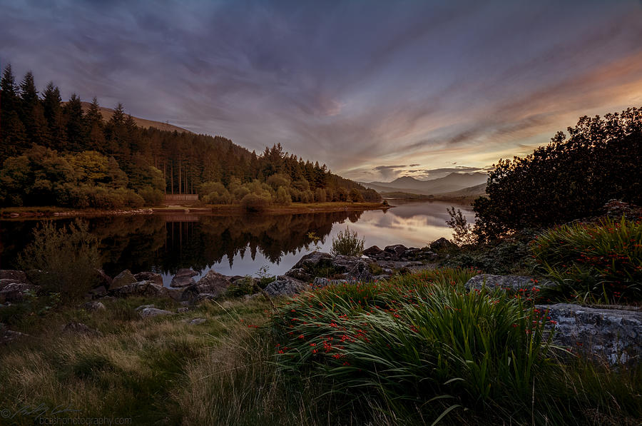 Llynnau Sunset Photograph by B Cash