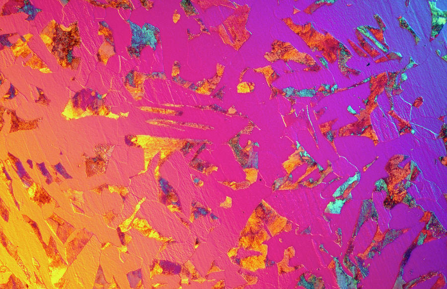 Steel Photograph - Lm Of C35 Steel In Thin Section by Astrid & Hanns-frieder Michler/science Photo Library