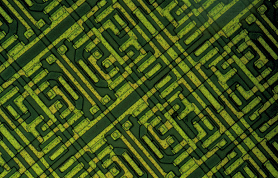 Lm Of Microchip Photograph by Don Thomson/science Photo Library