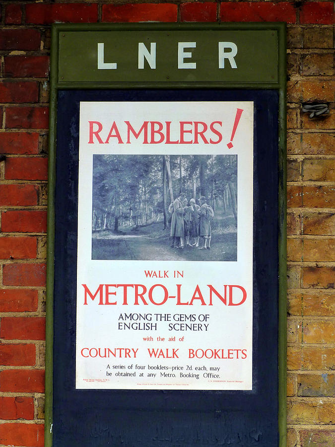LNER Ramblers Walk in Metroland Poster Photograph by Gordon James