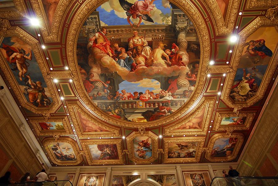 Lobby Ceiling of The Venetian Hotel Photograph by Willie Harper