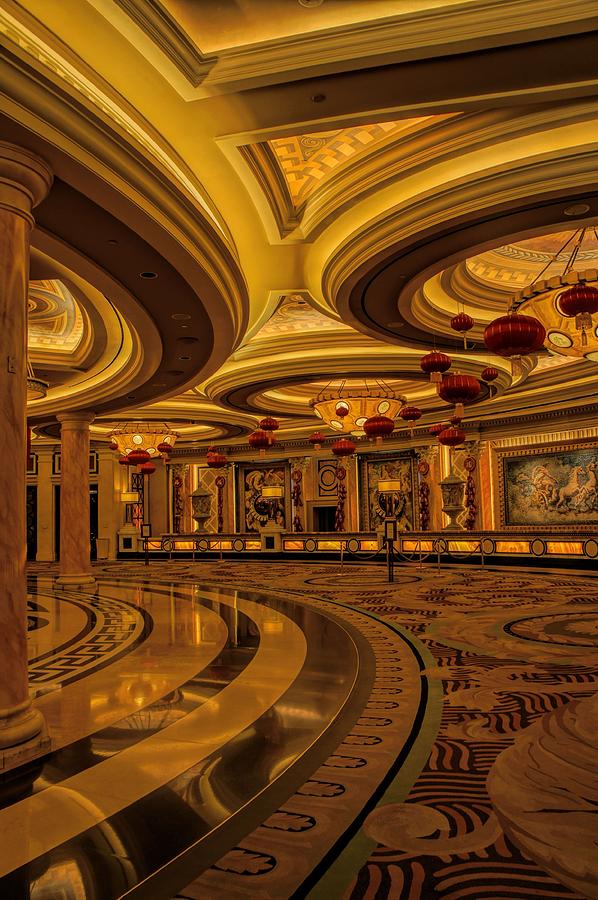 Lobby of Caesars Photograph by Jenny Hudson