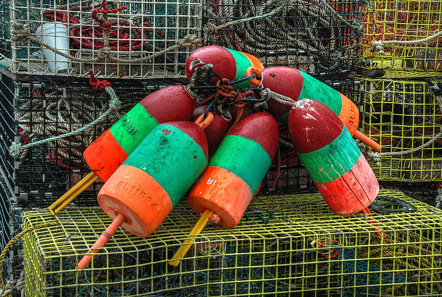 Lobstah Bouys Photograph by Michael Kirk