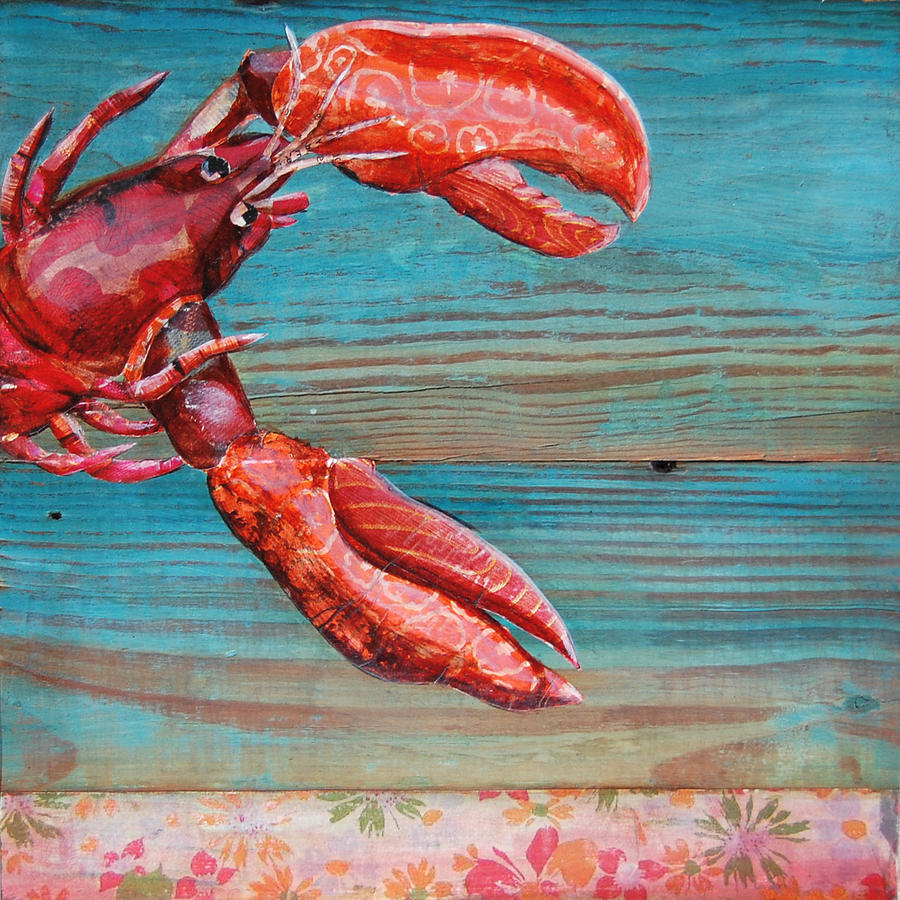 Vintage Mixed Media - Lobster Blissque by Danny Phillips