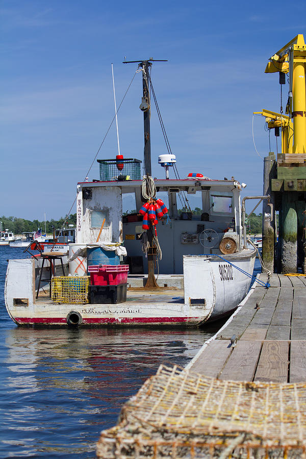 Lobster Boat At the Dock Photograph by Kirkodd Photography Of New England