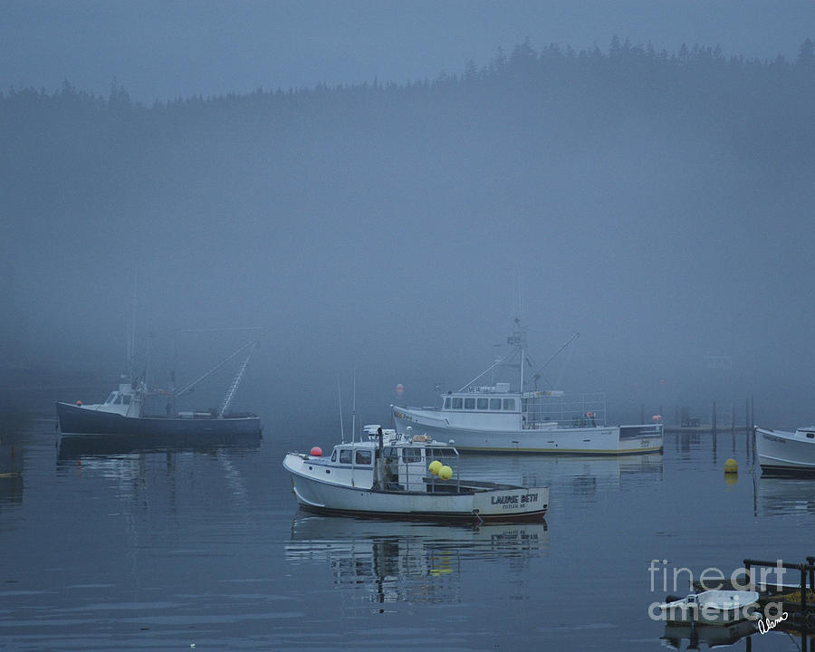 Boat Photograph - Lobster Boats At Rest by Alana Ranney