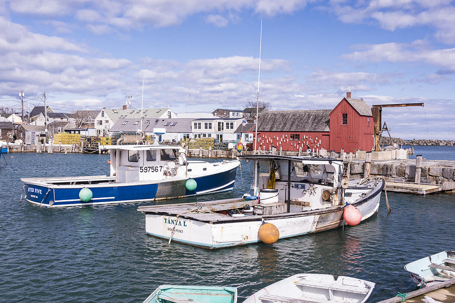 Lobster Boats In Rockport Harbor Photograph by Andrew J. Martinez