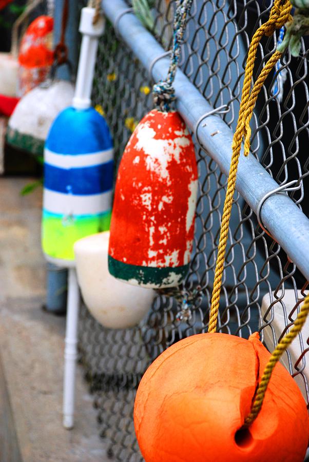 Lobster Photograph - Lobster Buoys by Norma Brock