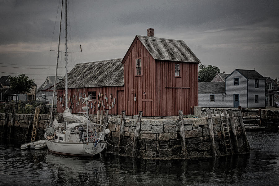 Boat Photograph - Lobster Shack - Rockport by Stephen Stookey