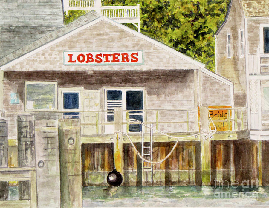 Summer Painting - Lobster Shack by Carol Flagg