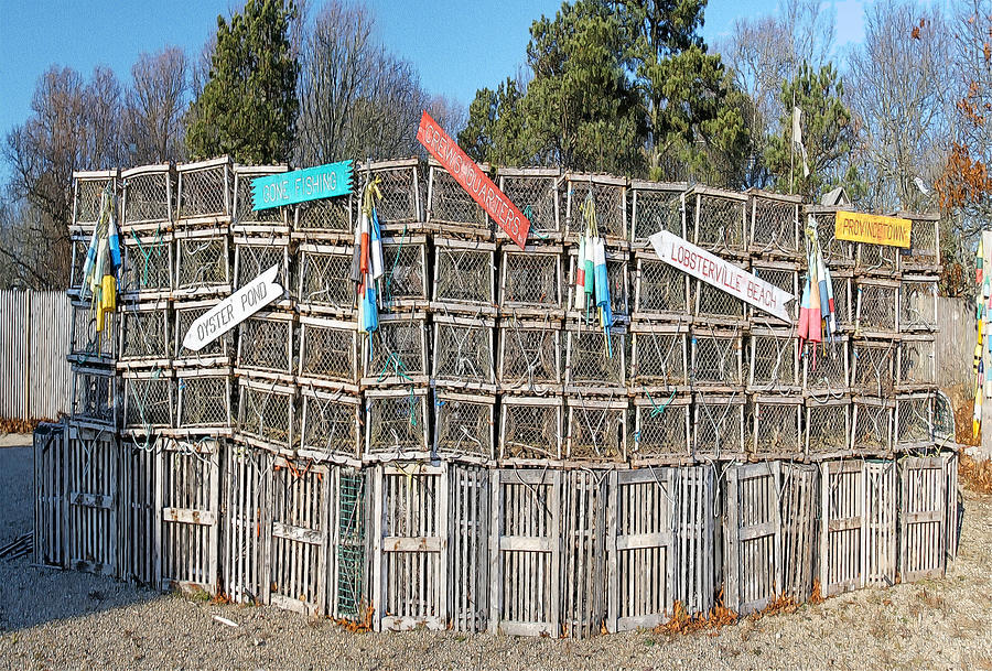 Lobster Traps Photograph by Constantine Gregory