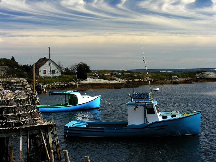 Canada Photograph - Lobstering In Nova Scotia by Robert Lozen