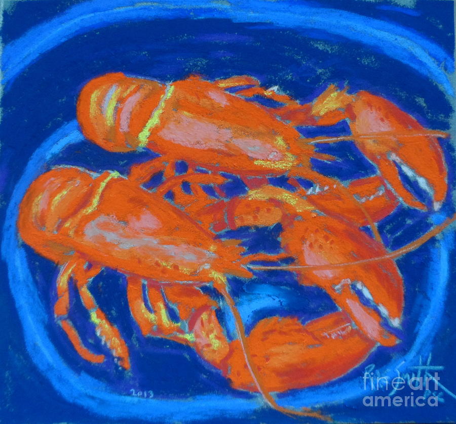 Lobsters Pastel by Rae  Smith PSC