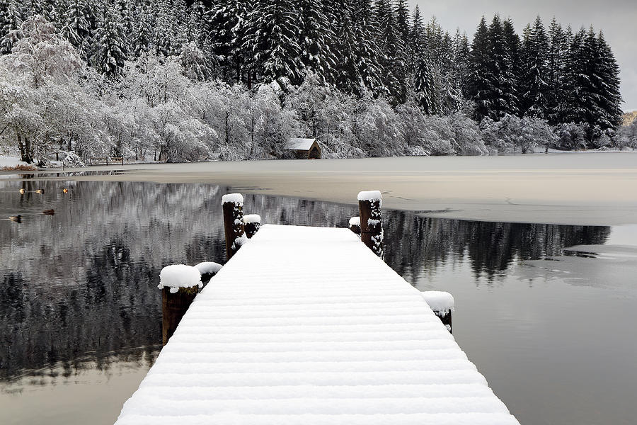 Loch Ard Winter Scene Photograph by Grant Glendinning