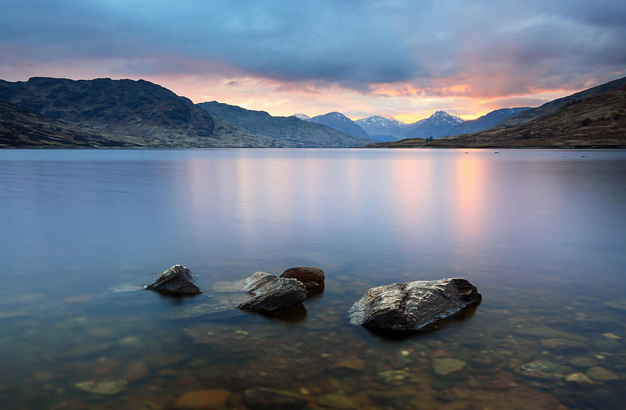 Loch Arklet Sunset Photograph by Grant Glendinning