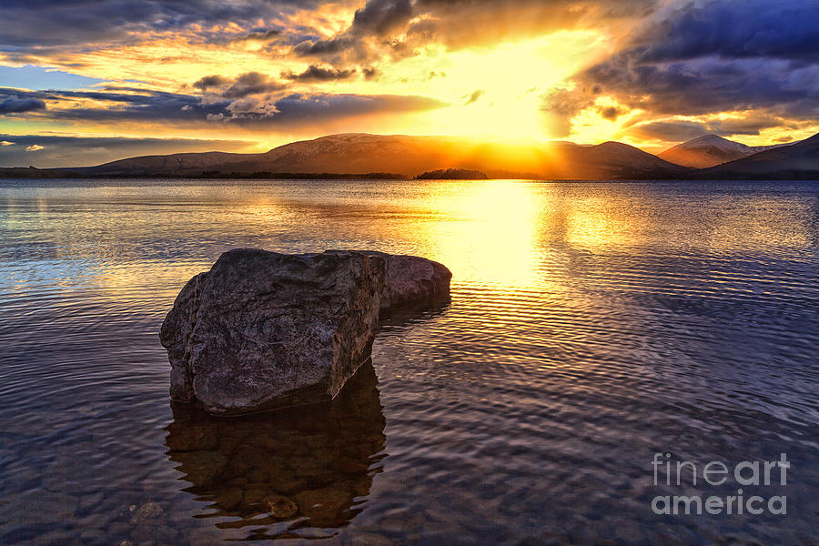 Sunset Photograph - Loch Lomond Sunset by John Farnan