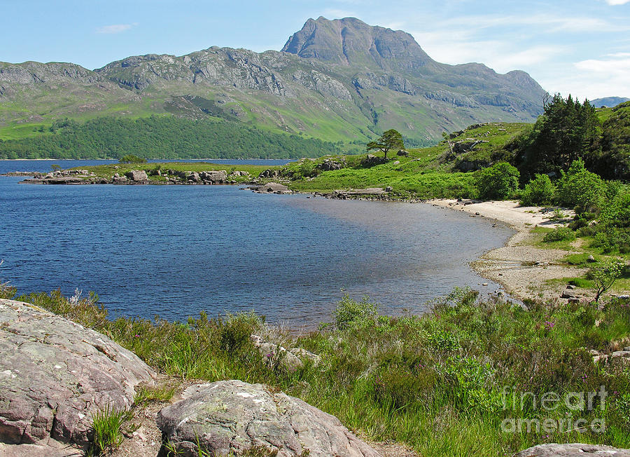 Loch Maree and Slioch in early summer Photograph by Phil Banks