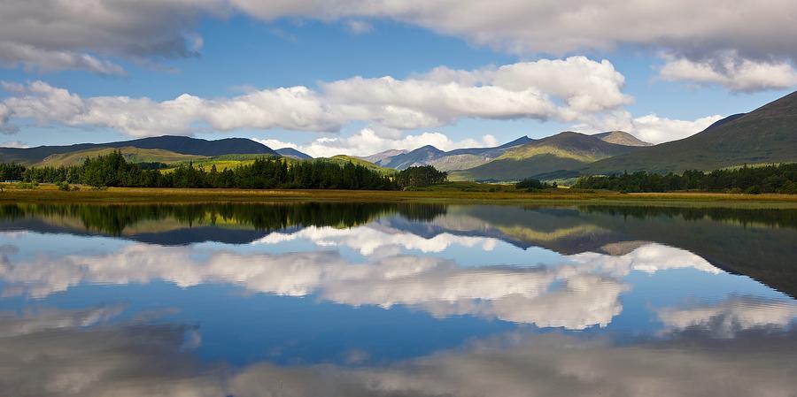 Loch Tulla reflection Photograph by Stephen Taylor