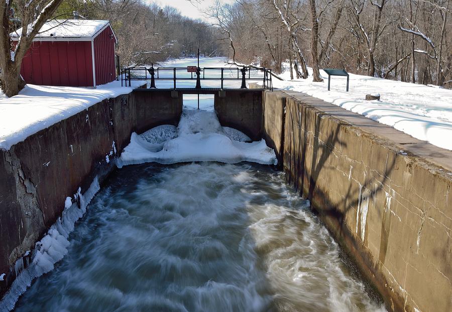 Lock 9 at Griggstown Photograph by Steven Richman