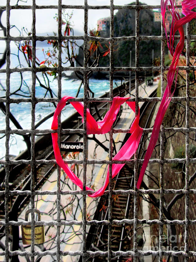 Lock and Love.Cinque Terre.Italy Photograph by Jennie Breeze