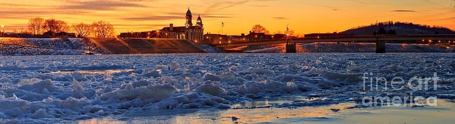 Lock Haven Pennsylvania Winter Sunset Photograph by Adam Jewell