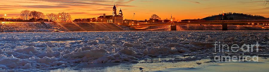 Lock Haven Winter Sunset Photograph by Adam Jewell